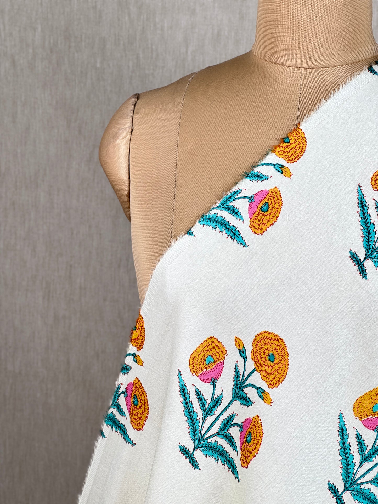 Printed Cotton Satin Fabric