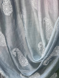Embroidered 4D Banarasi Silk Chanderi Fabrics