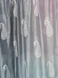 Embroidered 4D Banarasi Silk Chanderi Fabrics
