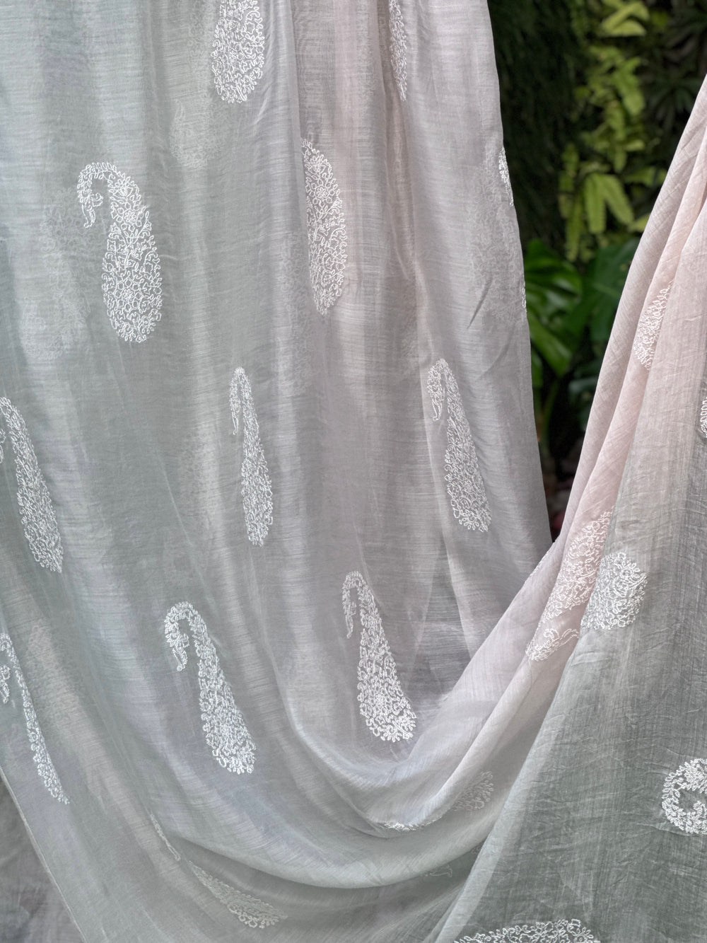 Embroidered 4D Banarasi Silk Chanderi Fabrics