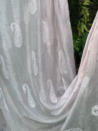 Embroidered 4D Banarasi Silk Chanderi Fabrics