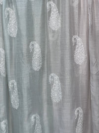 Embroidered 4D Banarasi Silk Chanderi Fabrics