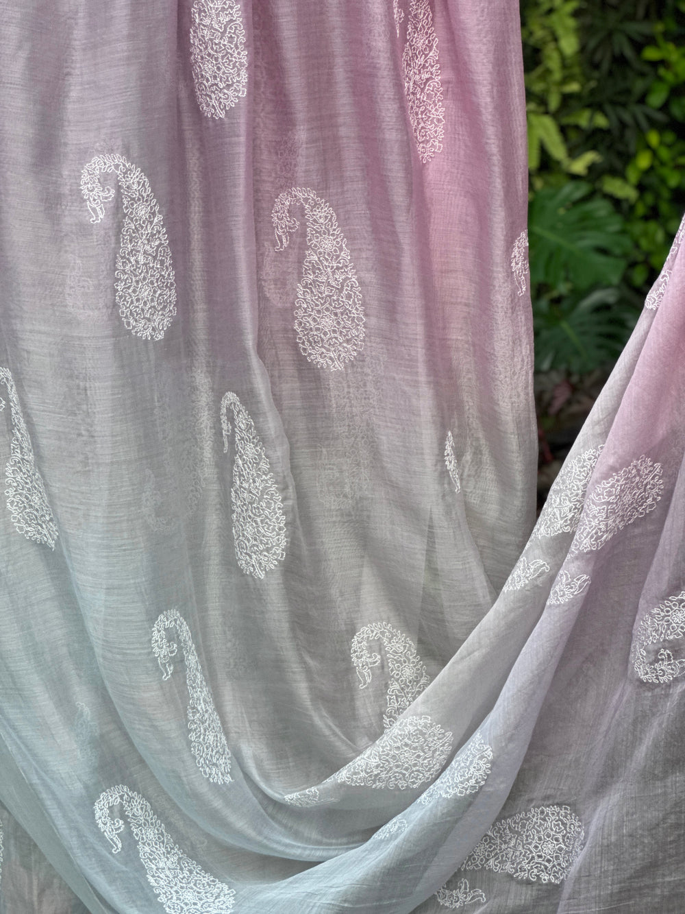 Embroidered 4D Banarasi Silk Chanderi Fabrics