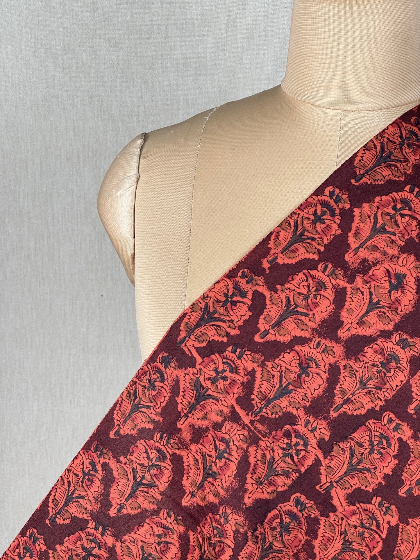 Block Printed Kalamkari  Cotton Fabrics