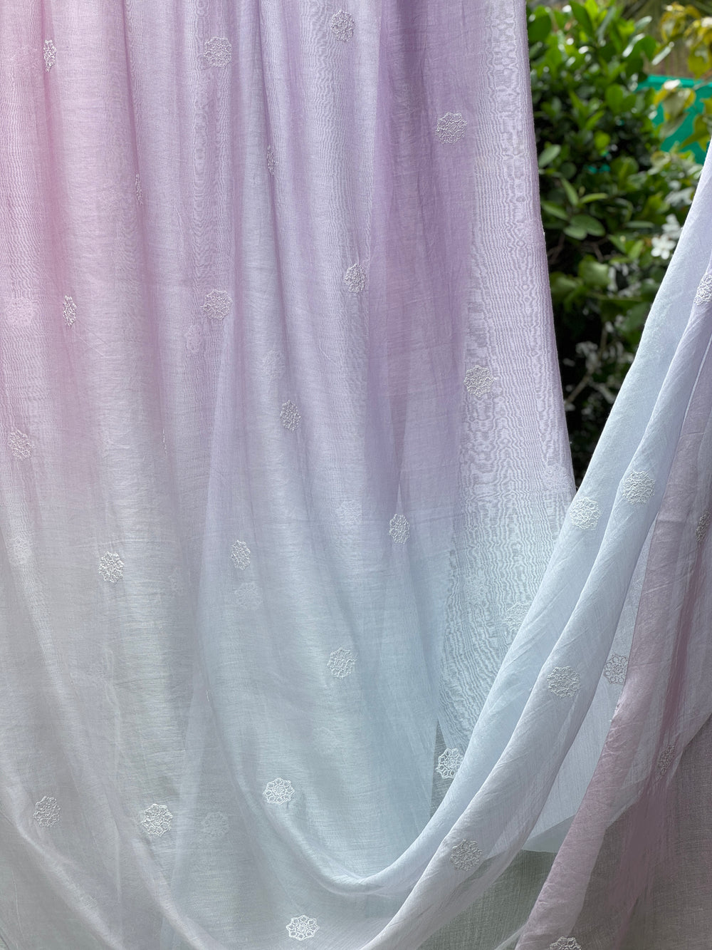 Embroidered 4D Banarasi Silk Chanderi Fabrics