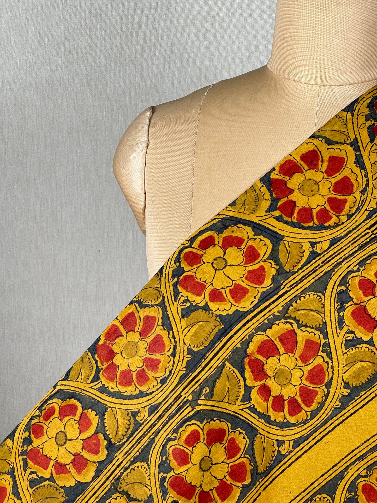 Block Printed Kalamkari  Cotton Fabrics