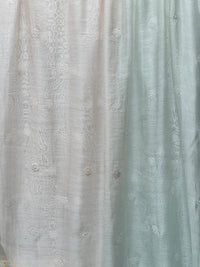 Embroidered 4D Banarasi Silk Chanderi Fabrics