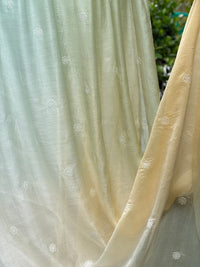 Embroidered 4D Banarasi Silk Chanderi Fabrics