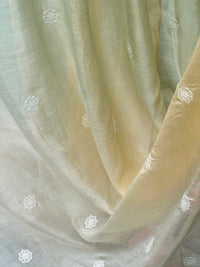 Embroidered 4D Banarasi Silk Chanderi Fabrics