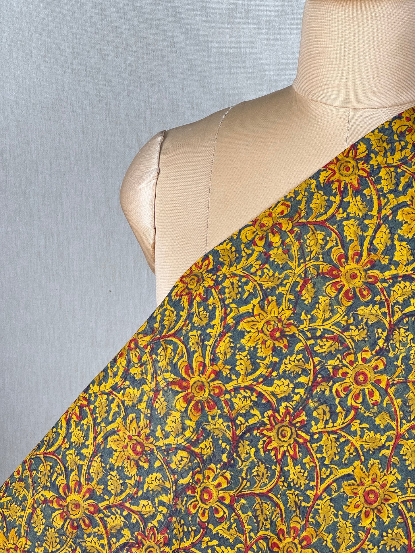 Block Printed Kalamkari  Cotton Fabrics