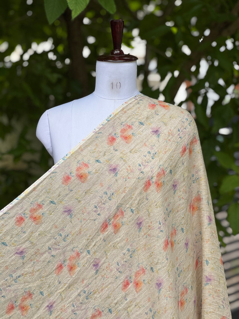 Digital Printed 40 Lee Raw Linen Fabric