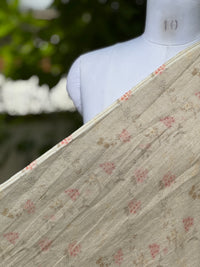 Digital Printed 40 Lee Raw Linen Fabric
