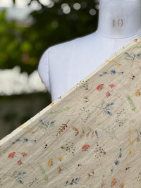 Digital Printed 40 Lee Raw Linen Fabric