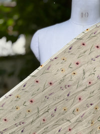 Digital Printed 40 Lee Raw Linen Fabric
