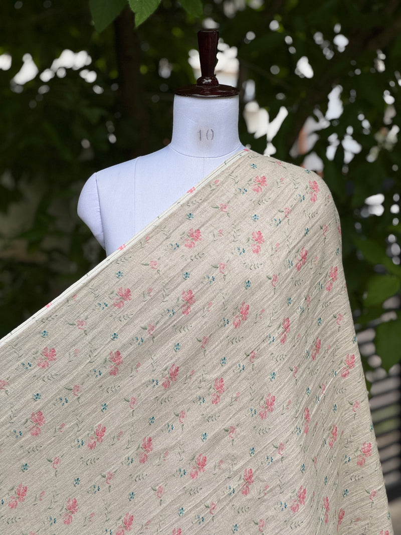 Digital Printed 40 Lee Raw Linen Fabric