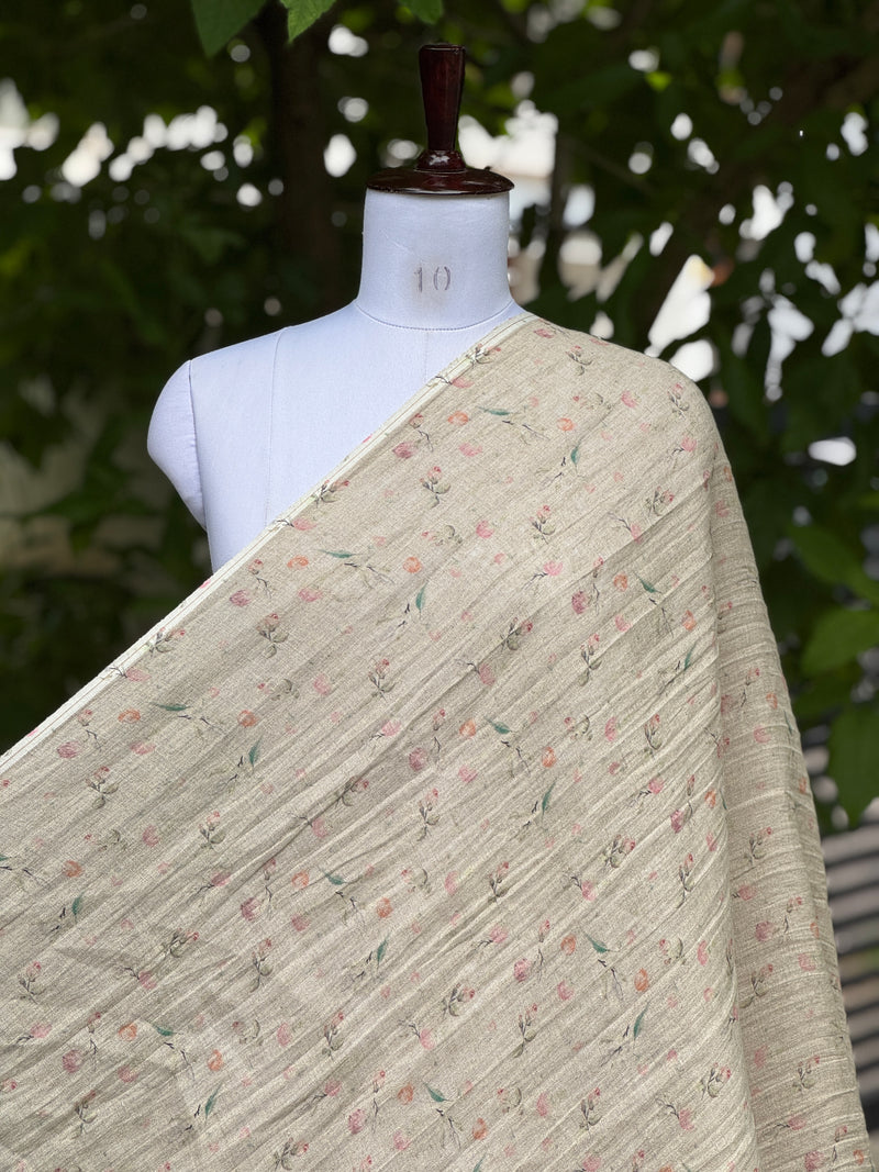 Digital Printed 40 Lee Raw Linen Fabric