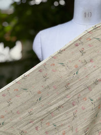 Digital Printed 40 Lee Raw Linen Fabric