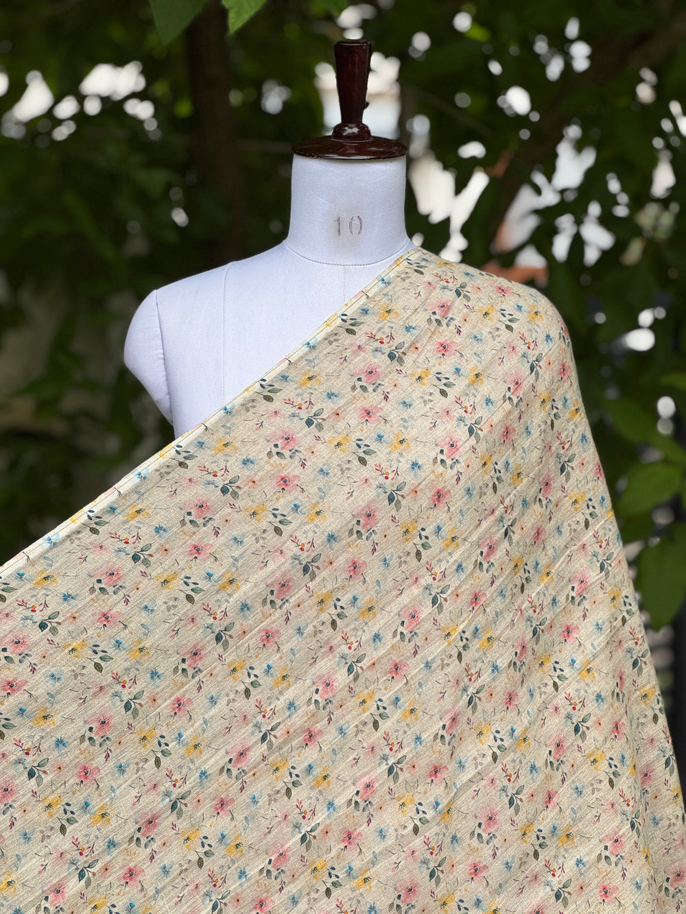 Digital Printed 40 Lee Raw Linen Fabric