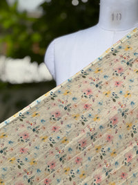 Digital Printed 40 Lee Raw Linen Fabric