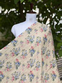 Digital Printed 40 Lee Raw Linen Fabric