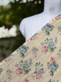 Digital Printed 40 Lee Raw Linen Fabric