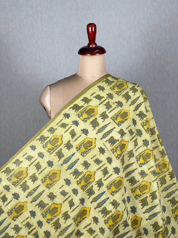 Dabu Vanaspati Handblock Printed Cotton Fabrics