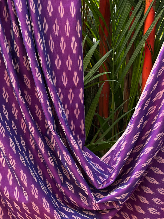 Silk by Cotton Ikat Fabrics
