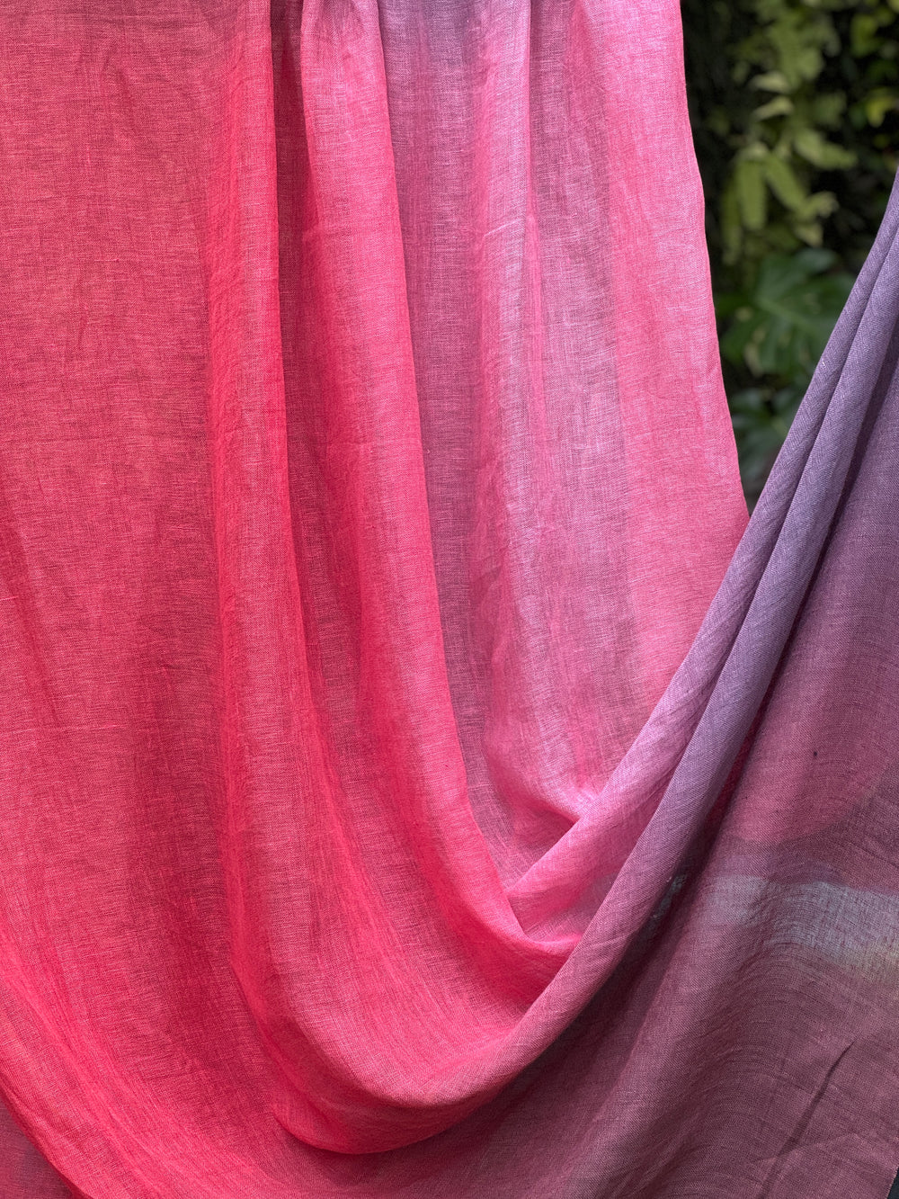 4D Ombré Dyed Gauze Linen Fabric