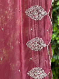 Zari Embroidered Banarasi Silk Chanderi Dupatta