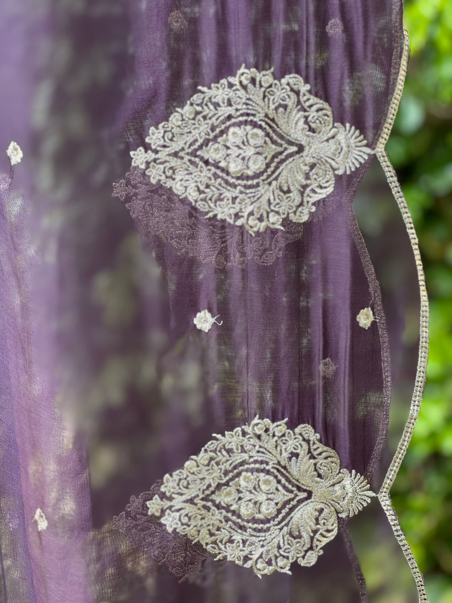 Zari Embroidered Banarasi Silk Chanderi Dupatta