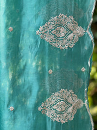 Zari Embroidered Banarasi Silk Chanderi Dupatta