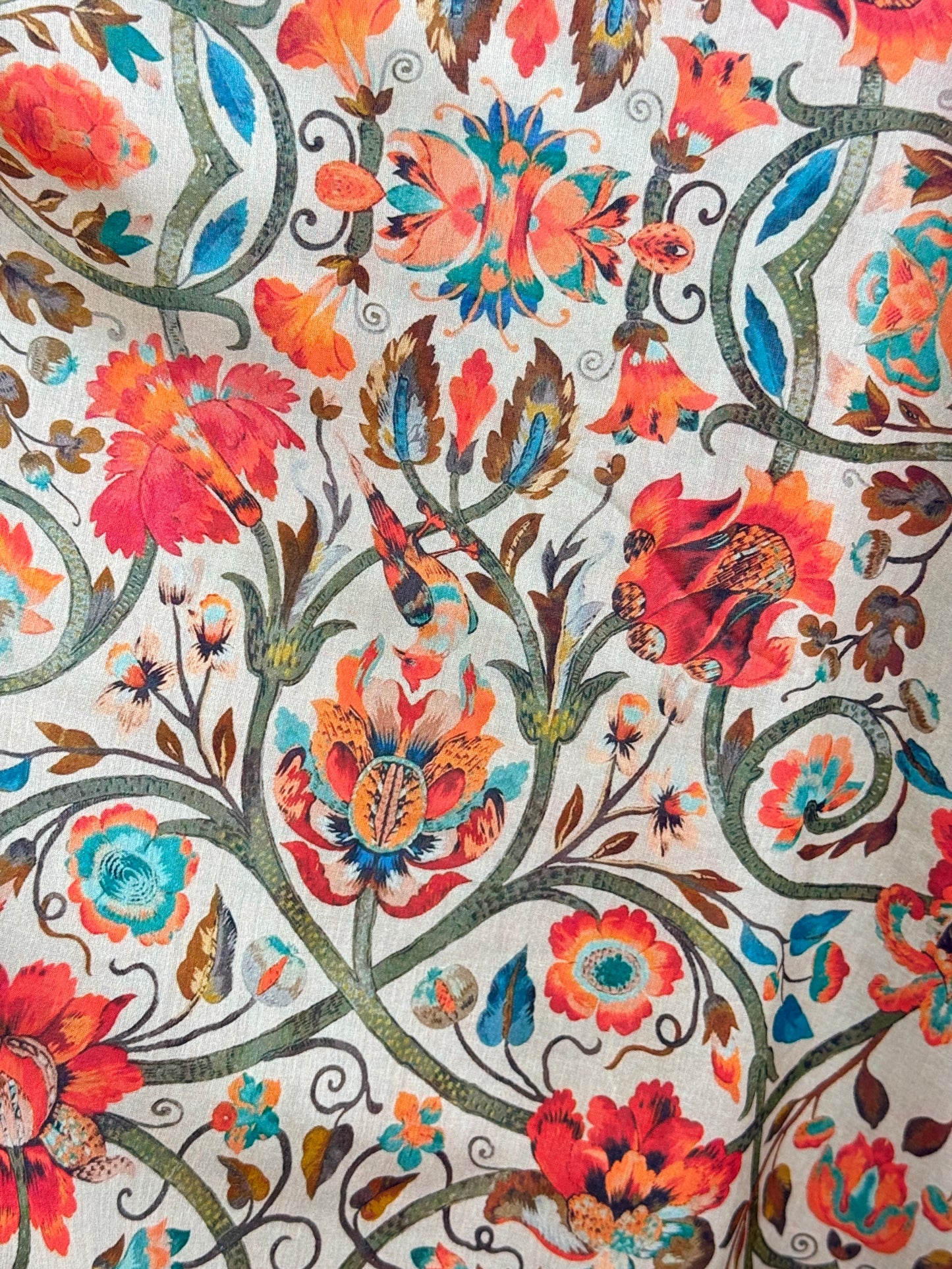 Digital Printed Mulmul Cotton  Fabric