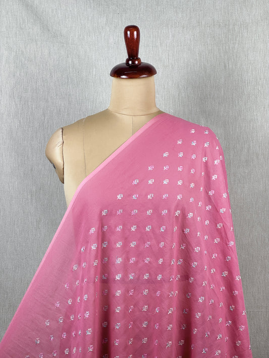 Embroidered Voile Cotton  Fabric