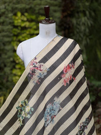 Digital Printed Banarasi Mul Chanderi Fabric