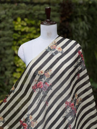 Digital Printed Banarasi Mul Chanderi Fabric