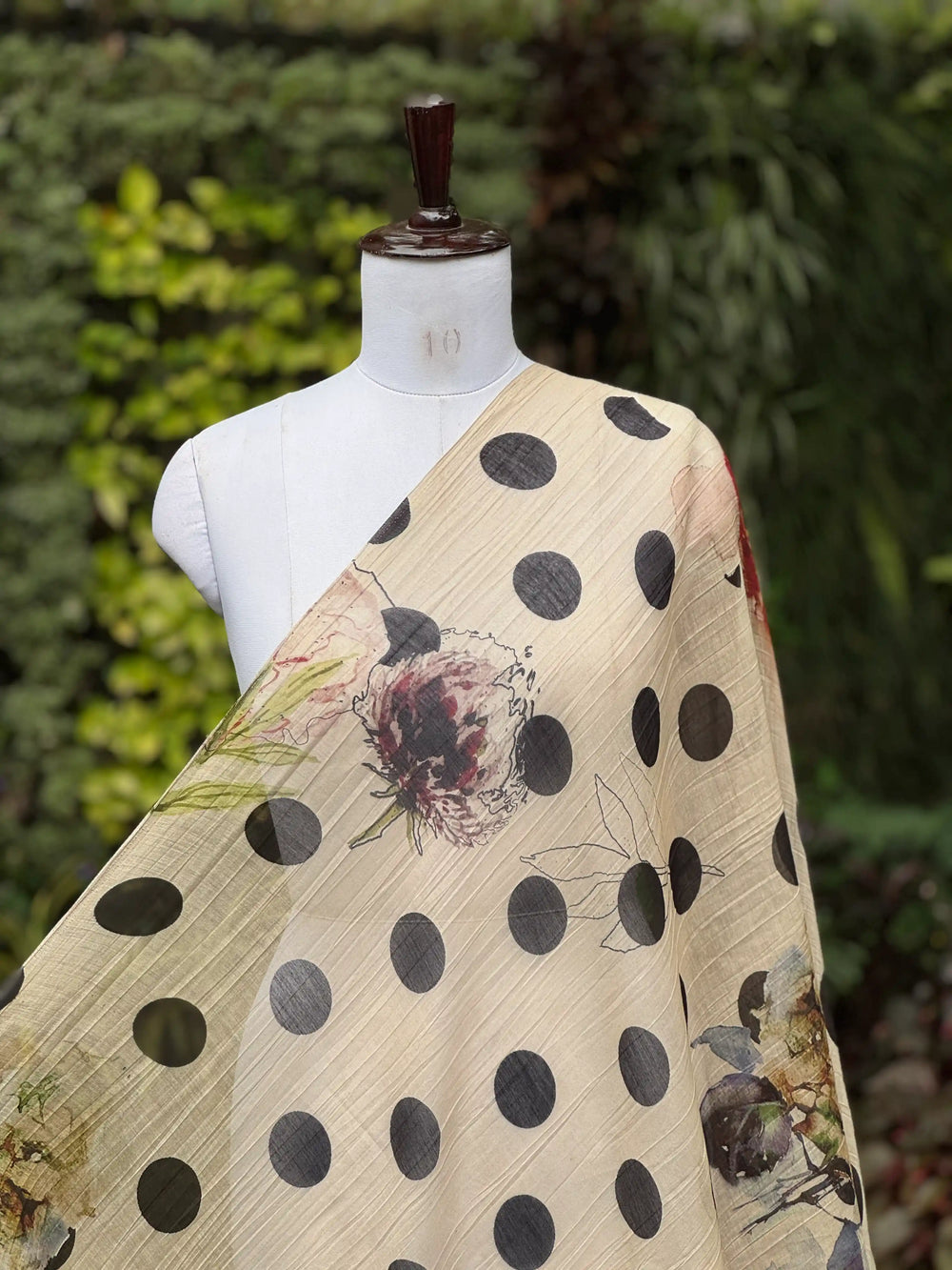 Digital Printed Banarasi Mul Chanderi Fabric
