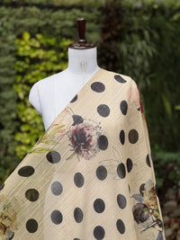 Digital Printed Banarasi Mul Chanderi Fabric