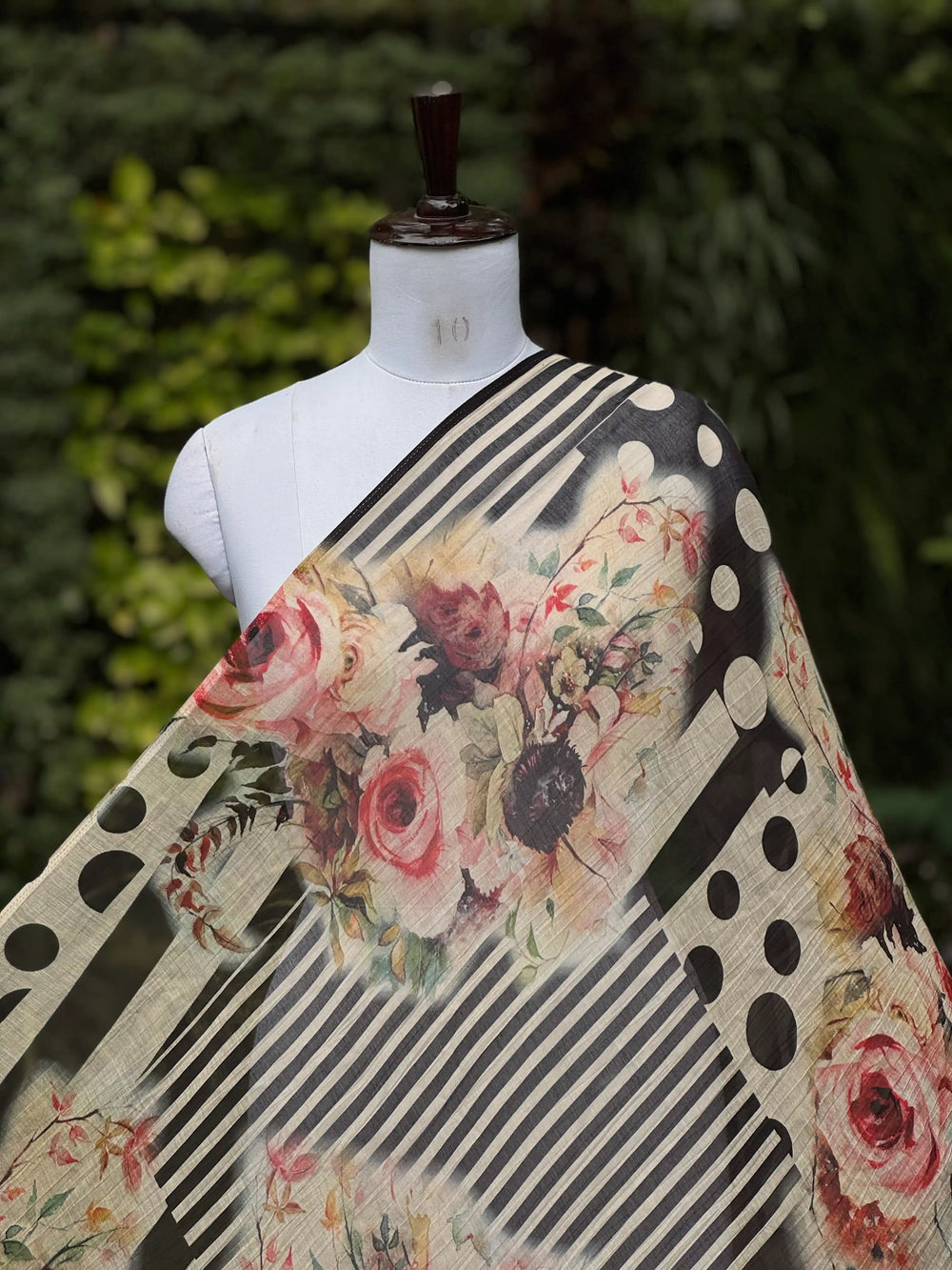 Digital Printed Banarasi Mul Chanderi Fabric