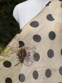 Digital Printed Banarasi Mul Chanderi Fabric