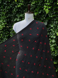 Embroidered 40gm Banarasi Chanderi Fabrics