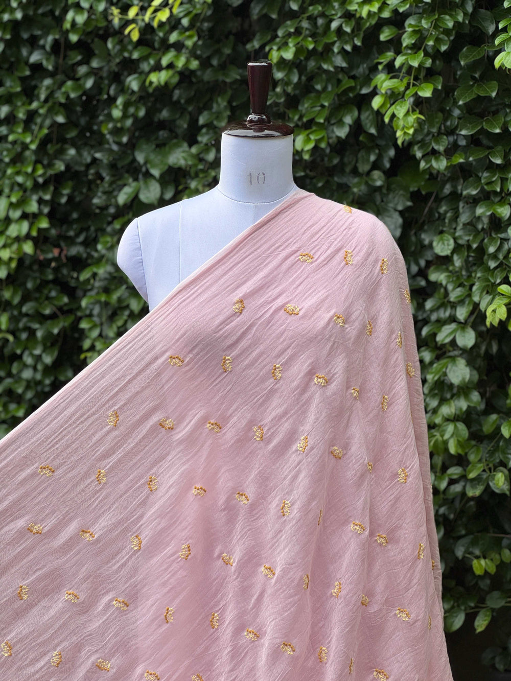 Embroidered 40gm Banarasi Chanderi Fabrics