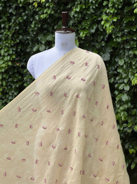 Embroidered 40gm Banarasi Chanderi Fabrics