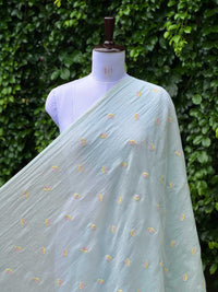 Embroidered 40gm Banarasi Chanderi Fabrics