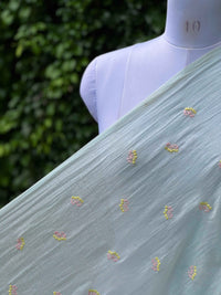 Embroidered 40gm Banarasi Chanderi Fabrics