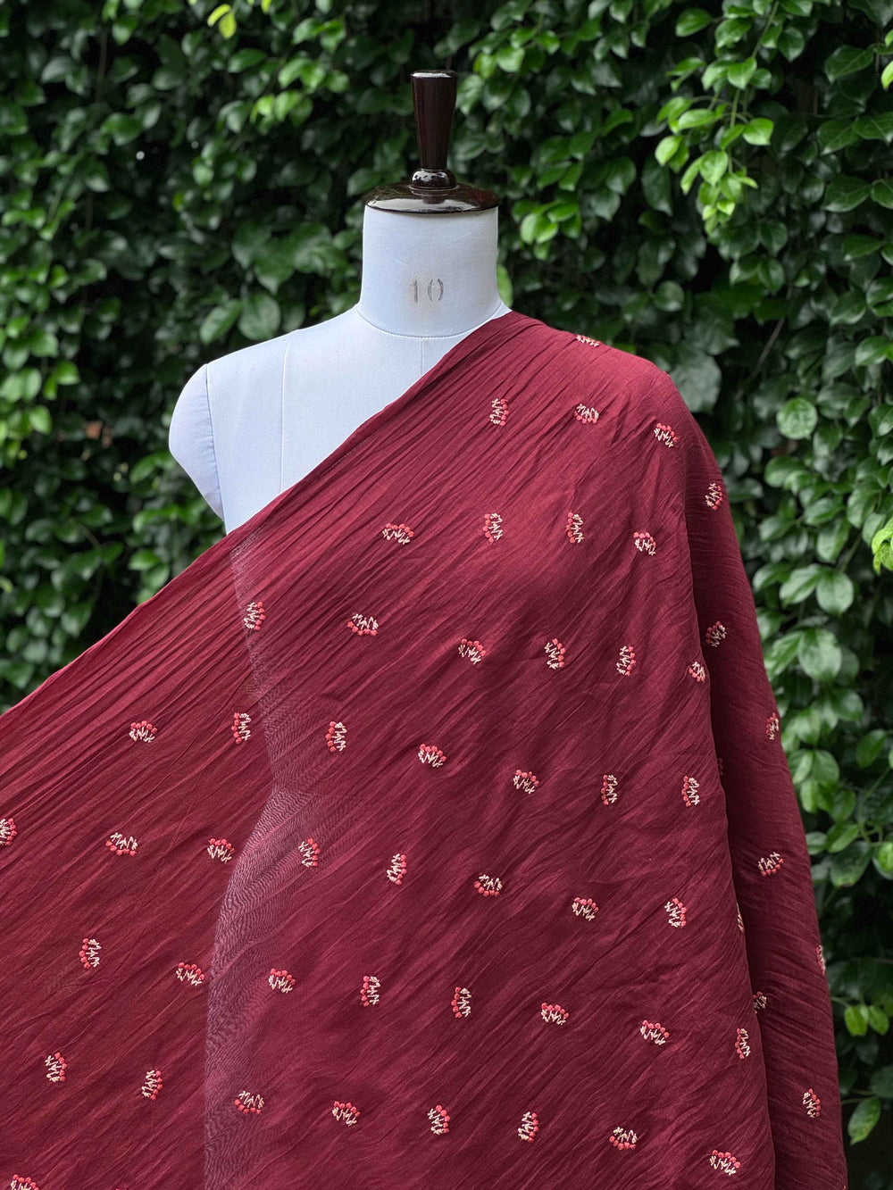 Embroidered 40gm Banarasi Chanderi Fabrics