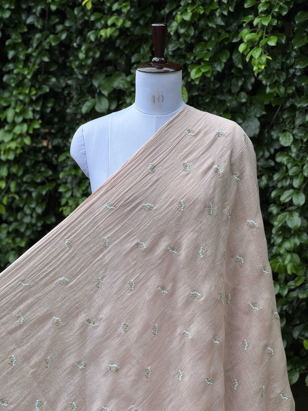 Embroidered 40gm Banarasi Chanderi Fabrics
