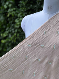 Embroidered 40gm Banarasi Chanderi Fabrics