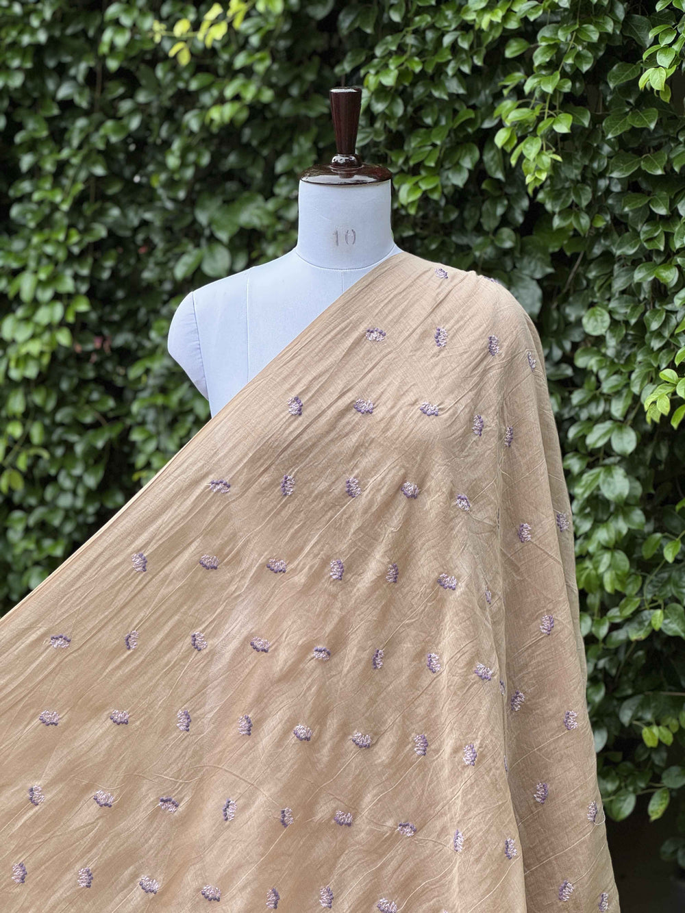 Embroidered 40gm Banarasi Chanderi Fabrics