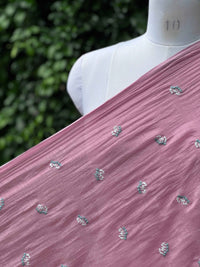 Embroidered 40gm Banarasi Chanderi Fabrics