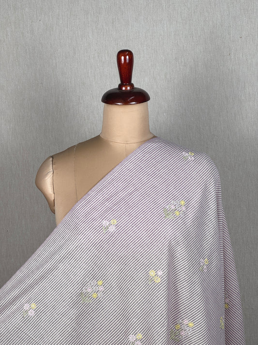 Embroidered Handloom Cotton Fabric